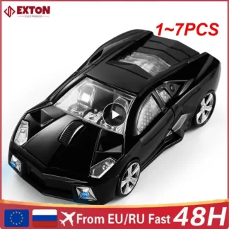 1 7 Pcs Sports Car Model Mouse Creative Optional Sport Car Wireless Mouse M2233 Car Model.webp