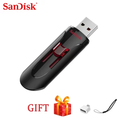 100% SanDisk USB Flash Drive CZ600 usb flash USB 3.0 Pen drive 16GB 32GB 64GB 128GB Stick pendrive 3.0 Disk cle usb high speed