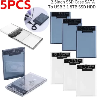 2 5 Inch Hdd Case Sata To Usb3 1 Hard Drive Enclosure To Type C Sata.webp