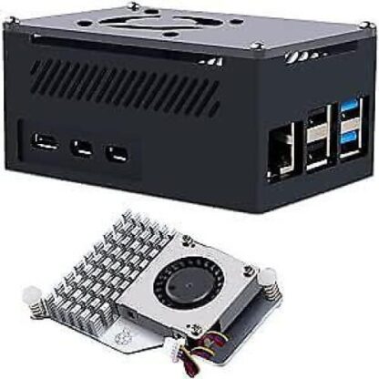 Aluminum Case for Raspberry Pi 5, with Pi 5 Active Cooler for Raspberry Pi 5