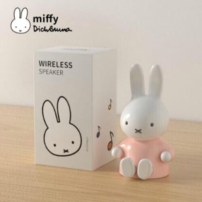 MIPOW Miffy Wireless Speaker, Bluetooth 5.0,Color Light Pink, Cute, from Japan