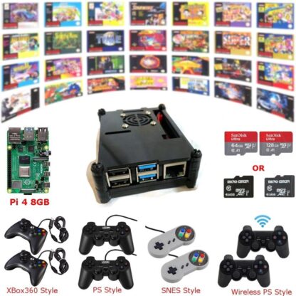 Raspberry Pi 4 Model B 8G Game Kit G4B02 Retro Game Console Fully Loaded