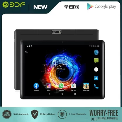 BDF Hot Sales New 10.1 Inch Tablets Google Play Dual SIM 3G Phone Call Android Tablet Pc Octa Core 4GB RAM 64GB ROM WiFi Type-C