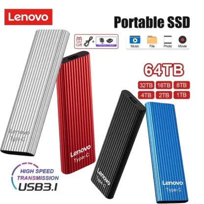 Lenovo High-speed SSD External Hard Drive